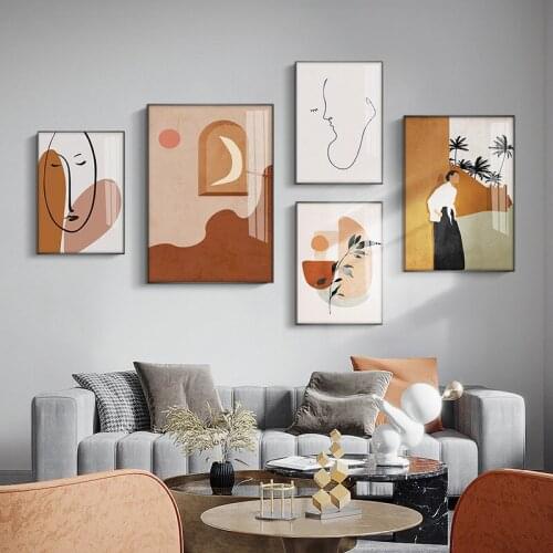 Abstract Art Painting Poster Home Decor Minimalist Wall Art Canvas Poster Print Nordic Picture Decoracion Habitacion Adolescente