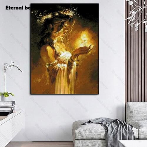 Diamond Painting Woman Full Square Round Drill Diamond Embroidery Diamond Painting Cross Stitch Home Kits Diamond Mosaic Picture