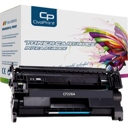Civoprint CF226A 26A 226A 226X Black Toner Cartridge Compatible For HP LaserJet Pro M402n / M402d / M402dn / M402dw, MFP M426dw