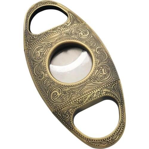 Hot Sale 50% Portable Double Blades Craving Pocket Bronze Cutter Knife Scissor Cutting Tool