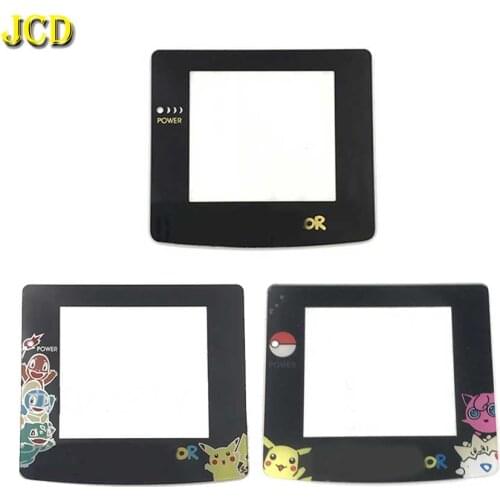 JCD 1pcs Plastic Glass Lens For GBC Screen Lens cover For Gameboy Color Lens Protector W/ Adhensive