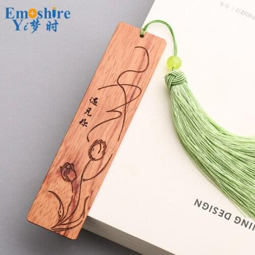 Mahogany Bookmarks Classic Bookmarks Creative Gifts Graduation Commemorative Gifts Wooden Bookmarks Custom M047