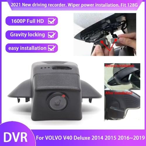 Car Driving Recorder Easy to install For VOLVO V40 Deluxe 2014 2015 2016 2017 2018 2019 DVR Wifi Video Recorder Dash Cam Camera