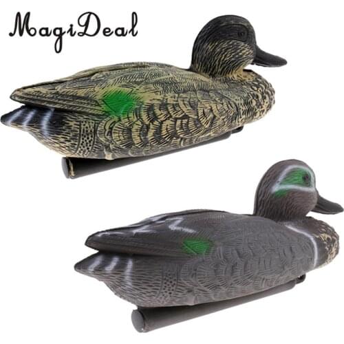MagiDeal Durable 3D Lifelike Floating Hunting Shooting Drake Duck Decoy Decoying Female/Male Duck Yard Garden Ornament Accessory