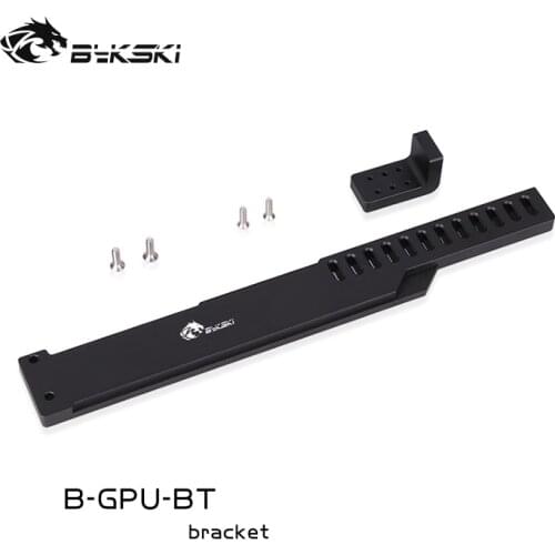 Bykski Metal Bracket use for Brace GPU Card Length 250mm /Support Fix Graphics Card in the Case by 2 holes /Aluminum Bracket