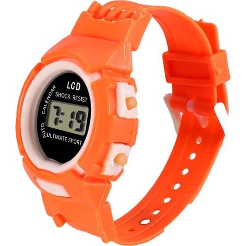 Fashion and Durable Kids Casual Electronic Watch Children Comfortable Silicone Sports Cute Watches XIN-Shipping