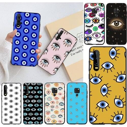 Fashion Evil Eyes Phone Case for Huawei P40 P30 P20 lite Pro Mate 30 20 Pro P Smart 2020 prime