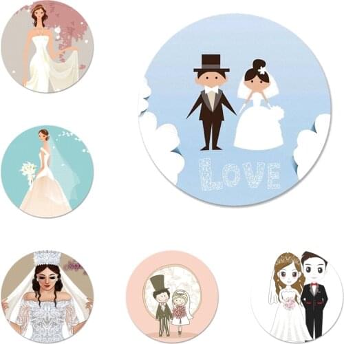 Cartoon bride Badge Brooch Pin Accessories For Clothes Backpack Decoration gift