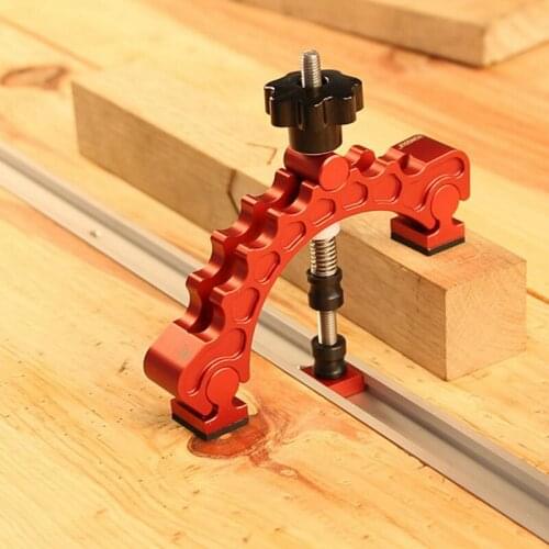 Updated T-Track Platen Miter Track Clamping Blocks Chute Blocks Djustable Press Plate Hold Down Clamps For Woodworking Table