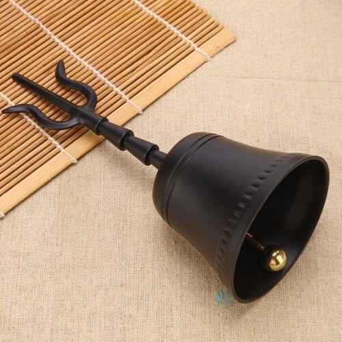 Rattle, Taoist, Three Clear Bells, Taoist Bells, Diamond Bells, Bar Table Bells, Household Items, Pure Copper Crafts