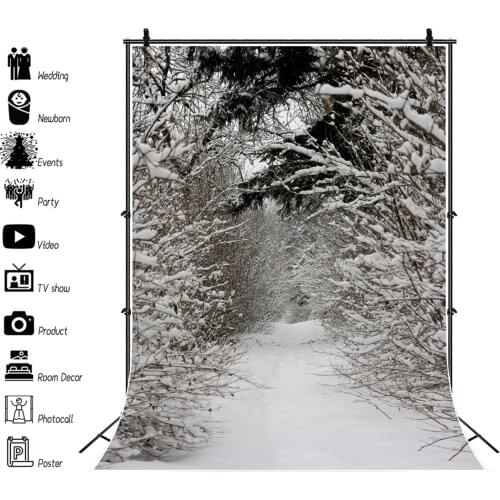 Yeele Christmas Backdrop Winter Snow Branches Snowfield Background Newborn Baby Party Photography For Photo Studio Photophone