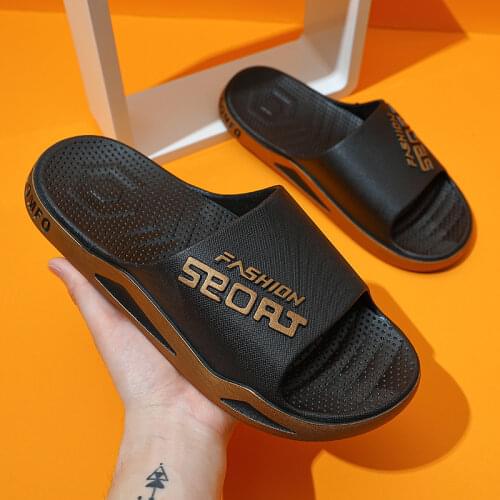 Flip Flops Man 2021 New Summer Alphabet Design Luxury Sandals Men Women Outside Non-slip Casual Beach Shoe Couples Home Slippers