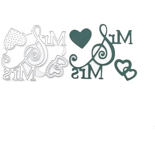 Julyarts Heart Letter Layering Dies Fustelle Metalliche For Do-it-yourself Scrapbooking Decoration Craft Cutting Pattern