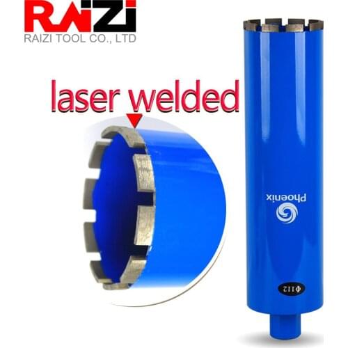Raizi 20-120mm Wet Laser Welded Diamond Core Drill Bit for Concrete Wall Air Conditioner 1-1/4" Diamond Hole Saw Drilling Tools