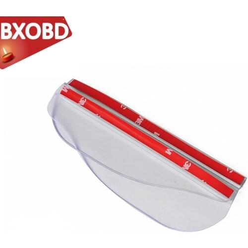 Universal Flexible PVC Car Rearview Mirror Rain Eyebrow Trim Cover Auto Rainproof Eyebrow Sticker Rain Shield Guard