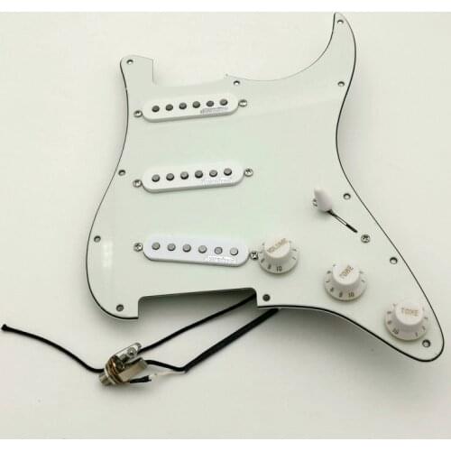 Wilkinson Alnico 5 Pickups WVS Single coil Pickups Guitar Pickguard Wiring Suitable for Str Guitar