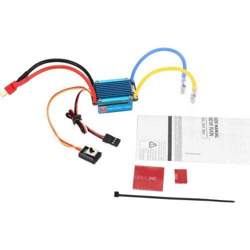 Waterproof Brushed ESC 160A 3S with 5V 1A BEC T-Plug/XT60 -Plug For 1/12 RC Car Multiple Protection Bidirectional Operation Mode
