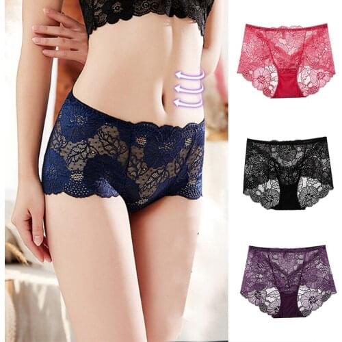 Womens Seamless Lace Panties Breathable Comfortable Quick-drying Underwear Soft Hip Lift Panties can CSV