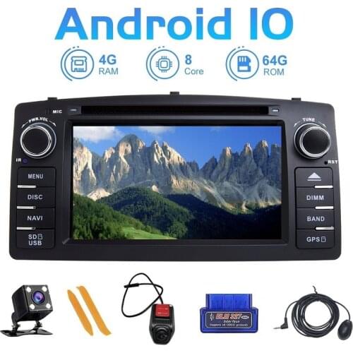 ZLTOOPAI Car Multimedia Player Android 10.0 For Toyota Corolla E120 BYD F3 Car GPS Navigation Radio Stereo Multimedia Player