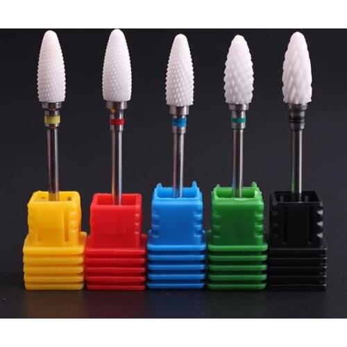 1PC Ceramic Nail Polishing Head Electric Nail Polisher Care Tools Manicure Pedicure Cleaning Removal Nails Grinding Head Drill