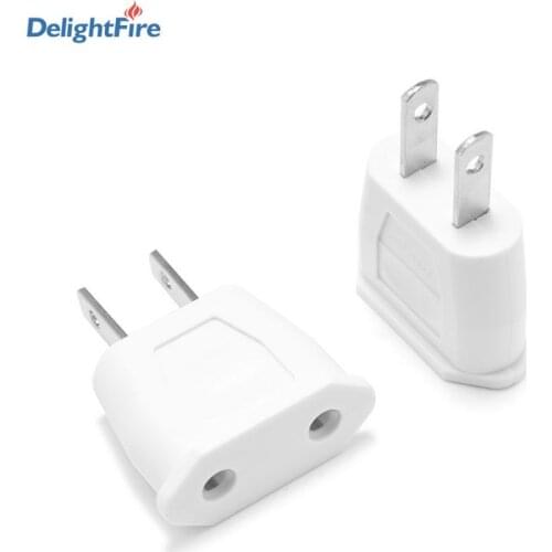1 PC US American Japan Travel Adapter 250V 6A 2 Pin European EU To US Plug Power Adapter Converter Electrical Socket Outlet