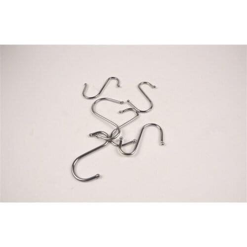 100 pcs size Multifunctional stainless steel S hook close umbrella holder shelf kitchen cup S holder rack