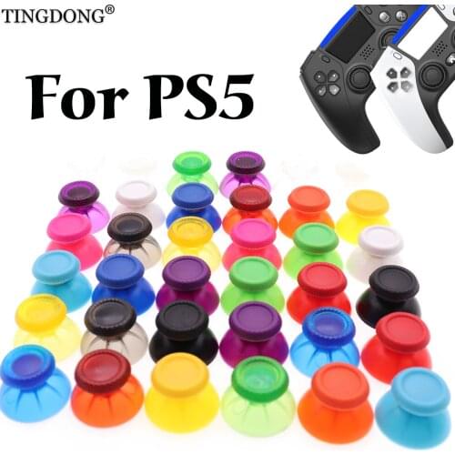 2pcs Analog Cover 3D Thumb Sticks Joystick Thumbstick Mushroom Cap For Sony PlayStation 5 PS5