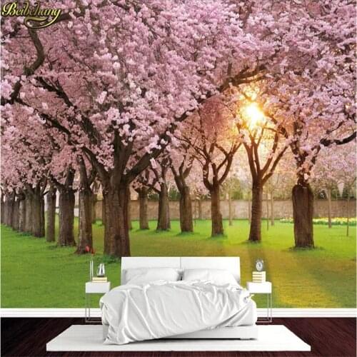 Beibehang trees Custom papel de parede 3d photo wallpaper 3D stereoscopic Forest TV background 3d mural wallpaper for walls 3 d