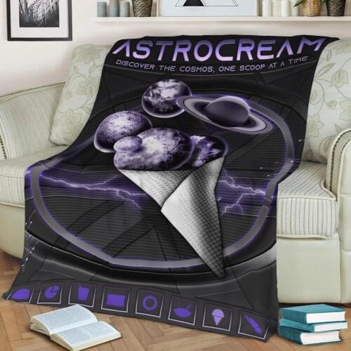 ASTROcream 3D Print Plush Blanket Throw On Sofa Home Decor Soft Warmth Washable Nap Blanket Dropshipping