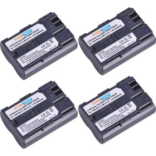 BP-511 BP-511A 2650mAh Camera Battery BP511 BP 511 For Canon EOS 40D 300D 5D 20D 30D 50D 10D D60 G6 BP 511A