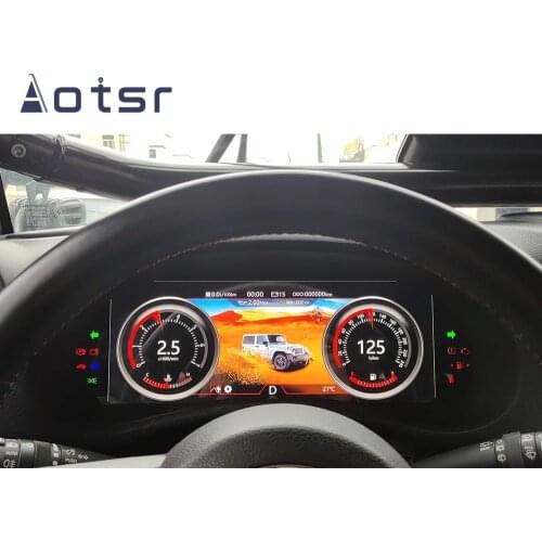 12.3 inch Car LCD dashboard For Jeep Wrangler 3 JK 2010-2017 Car LCD instrument panel modified and upgraded LCD multifunctional