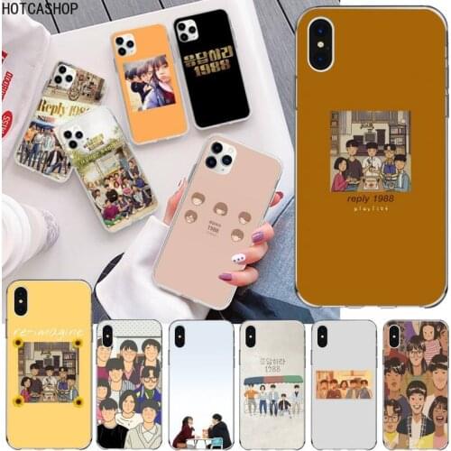 Korean drama TV Reply 1988 Phone Case for iphone 12 pro max mini 11 pro XS MAX 8 7 6 6S Plus X 5S SE 2020 XR cover