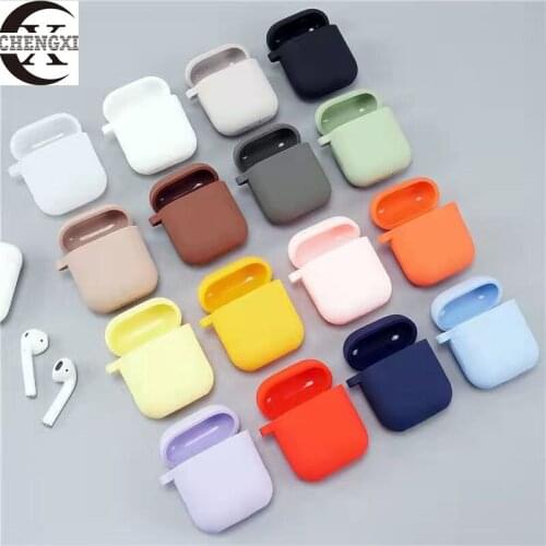 CX Soft Silicone Cases For Apple Airpods 1/2 Protective Bluetooth Wireless Earphone Cover For Apple Air Pods Charging Box Bags