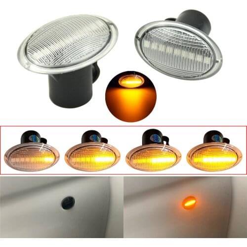Dynamic Side Marker Indicator Lamp Led Turn Signal Light For Fiat 500 Ford KA Lancia Lybra Ypsilon Alfa 4C For Maserati