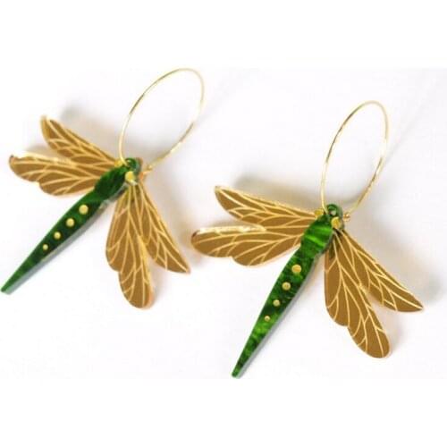 Dragonfly Animal Stud Earrings Christmas Gift Bridesmaid Party Halloween Jewelry for Women Girls