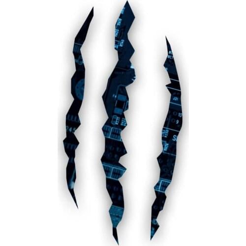 Tear Film Electric Monster Reflector Sticker Plane Extreme