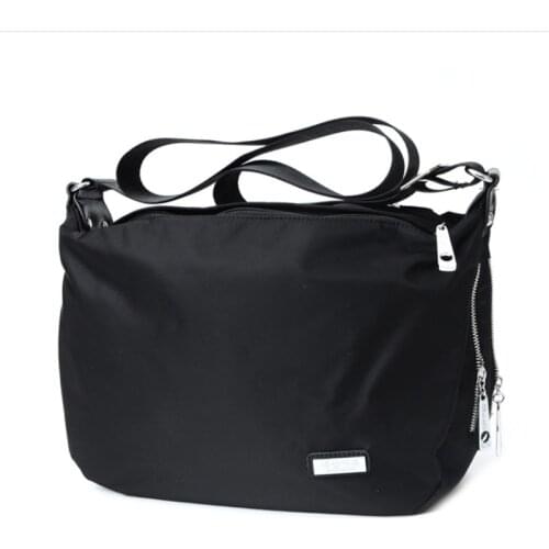 Canvas Bag Female Casual Waterproof Nylon Shoulder Crossbody Bag Light Travel Bag Mother Bag