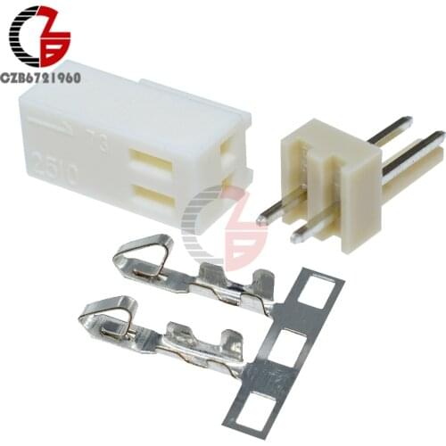50PCS KF2510-2P 2.54mm Pin Header + Terminal + Housing Connector Kit KF2510 2P