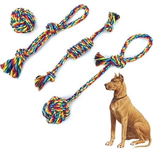 Suit Cotton Rope Pet Toys Dog Game Dogs Ball Toy Pet Supplie Chew Interactive Products Puppy Toys Rope Accessories For Small Dog