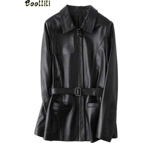 Boollili Real Leather Jacket Sheepskin Coat Women Clothes 2020 Korean Genuine Leather Coat Spring Autumn Coat Women