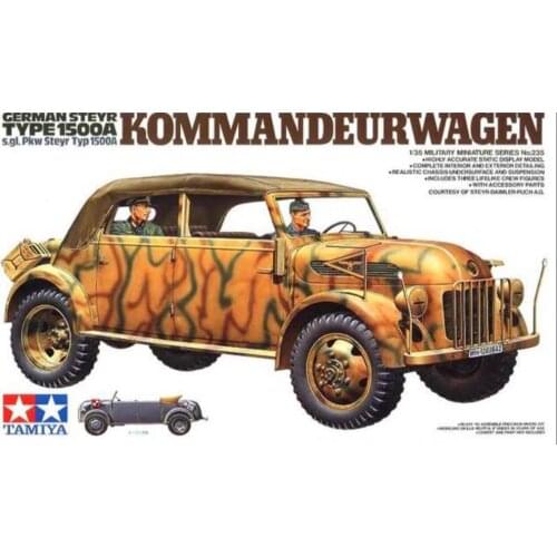 Tamiya Model 35235 1/35 WWII German Steyr 1500A Kommandeurwagen Car