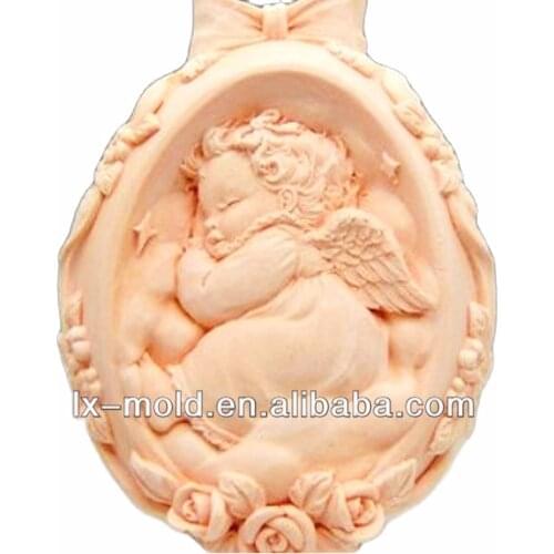 Fashion 3D Sleeping Baby Silicone Soap Molds Angel Handmade Candle Mould