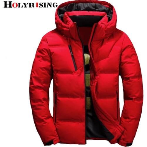 M-4XL Men down coat piumino uomo inverno 4 color doudoune Jacket Men Hooded Windproof Outerwear Casual White Down Coats 18518-5