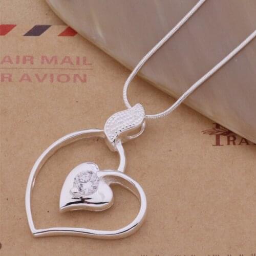 Wholesale High quality silver plated Fashion jewelry chains necklace pendant WN-159