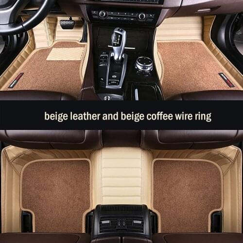 Custom car floor mat High elastic wire mat For Volkswagen vw polo passat b5 6 golf tiguan jetta touran touareg car styling