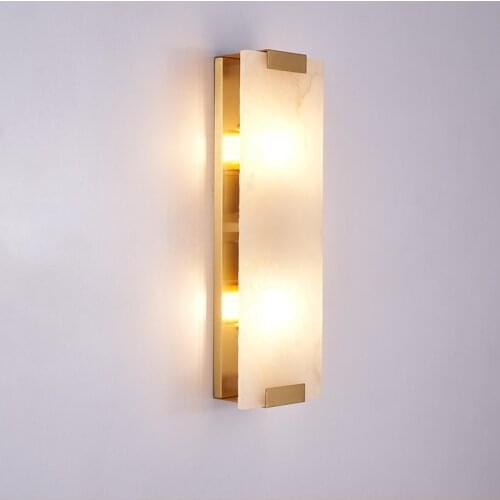 Postmodern marble wall lamp living room bedroom dining room wall lamp light luxury creative corridor aisle lamps