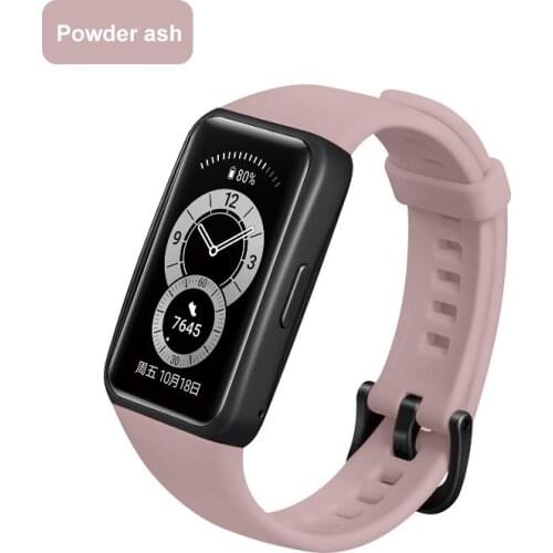 1pcs Soft Silicone Sport Band Straps For Huawei Honor Band 6 Wristband Accessories Bracelet Replacement Strap For Honor Band6