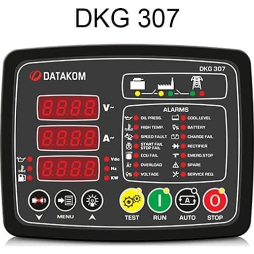Generator DKG Manual Start Engine Controller DATAKOM DKG 307 GENERATOR AUTOMATIC MAINS FAILURE CONTROL PANEL / UNIT (AMF)