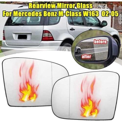 Driver Side Rearview Heated Mirror Glass for Mercedes-Benz M-Class W163 2002 2003 2004 2005