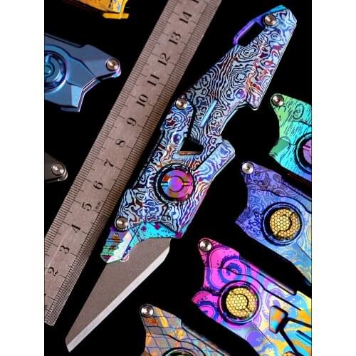 TC4 Titanium Utility Knife Folding Paper Knife Letter Opener Wallpaper Knifes Box Opener Replaceable Blade Heavy EDC TOOLS
